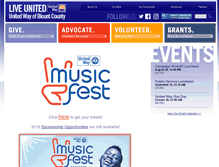 Tablet Screenshot of liveunitedblount.org